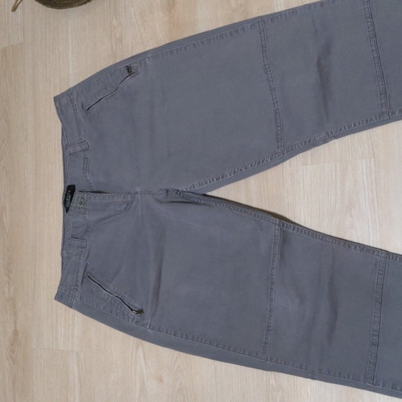 🍑Talbots Faded Gray Chinos Modern Cut Zip Ankle Zip Pockets Size 9 C276 - Picture 6 of 13